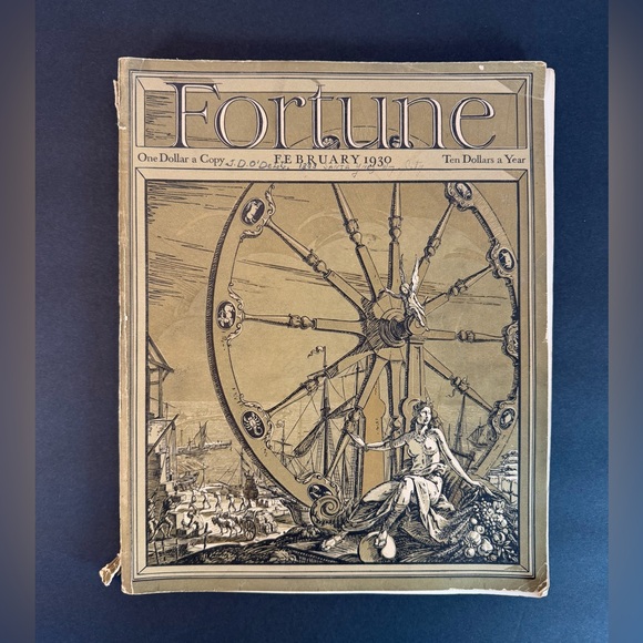fortune magazine Other - Vintage Fortune Magazine Feb 1930 Vol 1 No 1 First Inaugural Issue Henry Luce